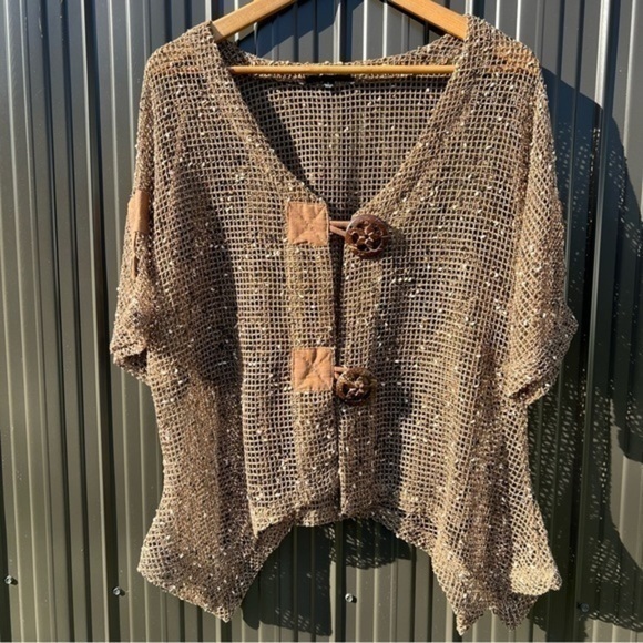 KAKTUS Crochet‎ Cardigan Large - Picture 2 of 11